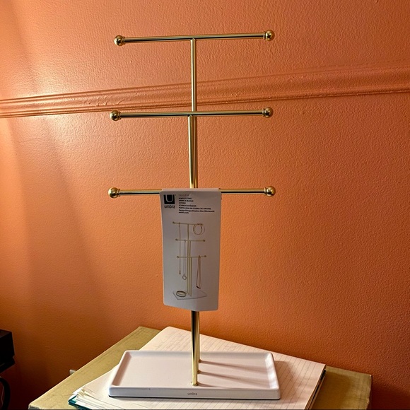 Jewelry tree stand tray organizer necklace holder - Picture 2 of 10